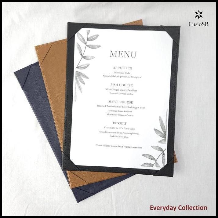 

LusioSB Buku Menu A4 Satu Halaman Buku Menu Cafe Restoran Kertas Paper
