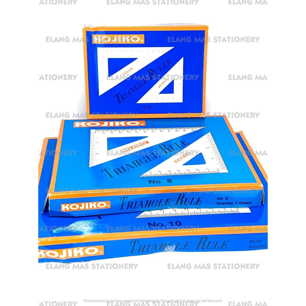 

Penggaris Segitiga KOJIKO No.6/ No.8/ No.10/ No.12| Triangle Ruler