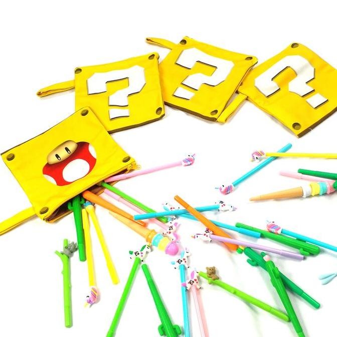 

Baru Pouch Persegi Kanvas Shrelo Motif Random Jamur Bunga Hadiah Unik 20X20Cm