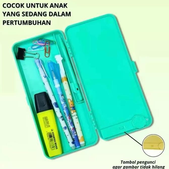 

Baru Tempat Pensil 2In1 Lcd Writing Drawing Pad Kotak Besar Anak Edukasi Multifungsi