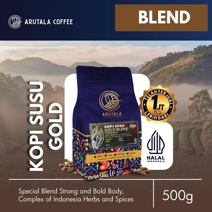 

baru arutala kopi susu gold blend 500gr - kopi instan creamy kekinian