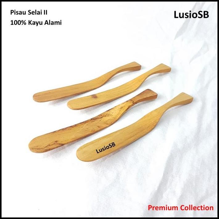 Pisau Selai Oles / Sendok Oles Selai / Pisau Mentega Kayu Jati