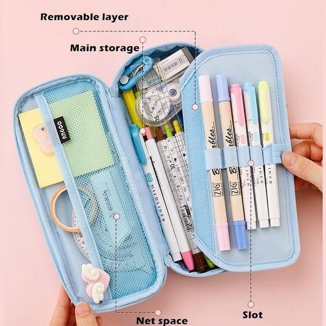 

Baru Tempat Pensil Stylish Angoo Handbag Style / Pencil Case Cute Set Impor