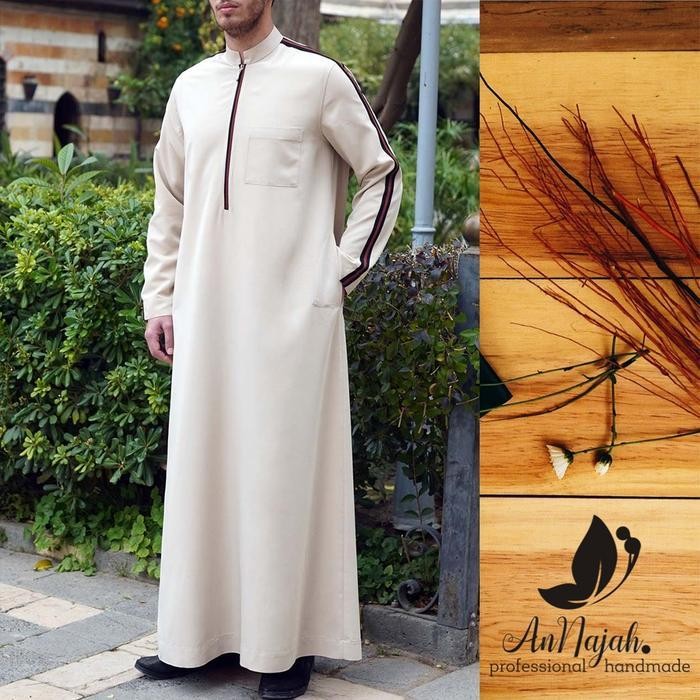 Jubah Pria Gamis Pria Thobe Jubah Arab Gamis Arab Jubah Bordir 05