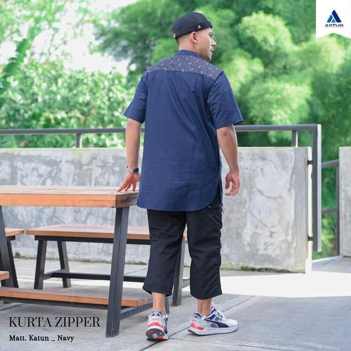 Kurta Zipper Antum - Kurta Antum - Kurta - Kemeja