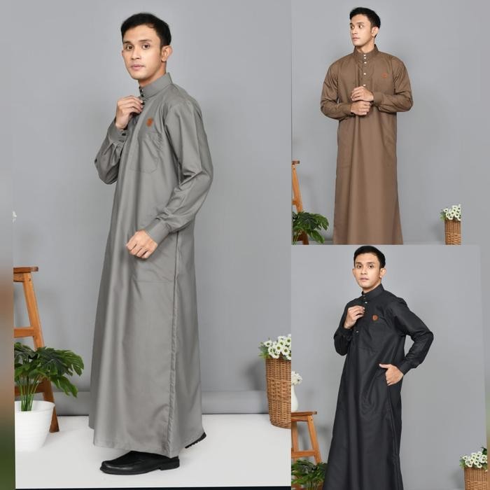 Jubah Pria Sultan Ar Riyadh Jubah Haramain Katun Ori Gamis Pria Jubah Laki Laki