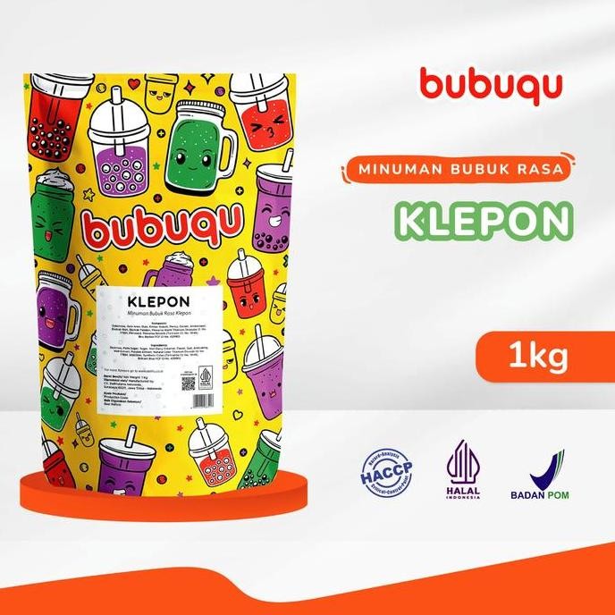

baru bubuk minuman klepon 1kg - powder drink rasa tradisional by bubuqu