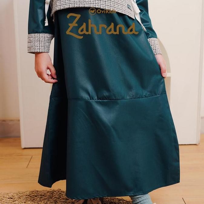OVIKIDS Zahrana - Dress Anak Perempuan Gamis Anak Perempuan Baju Muslim Anak 2-8 Tahun terlaris