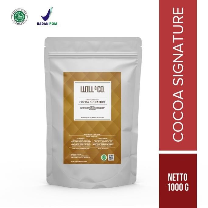 

baru bubuk minuman coklat signature 1kg - powder cocoa premium by willnco
