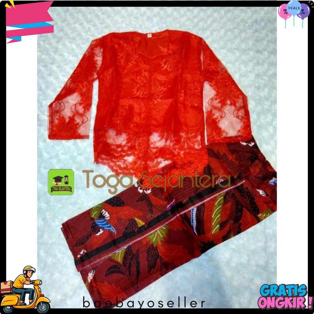 Baju Kebaya Marlena / Baju Adat Madura "Wanita" Anak Tk - Dewasa Diskon Setengah Harga
