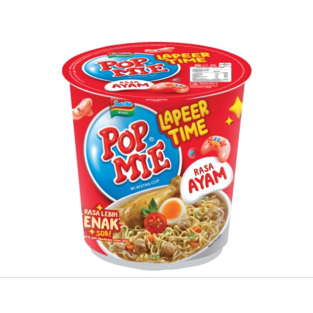 

Pop mie rasa ayam / Popmie rasa ayam 1 karton isi 24 pcs