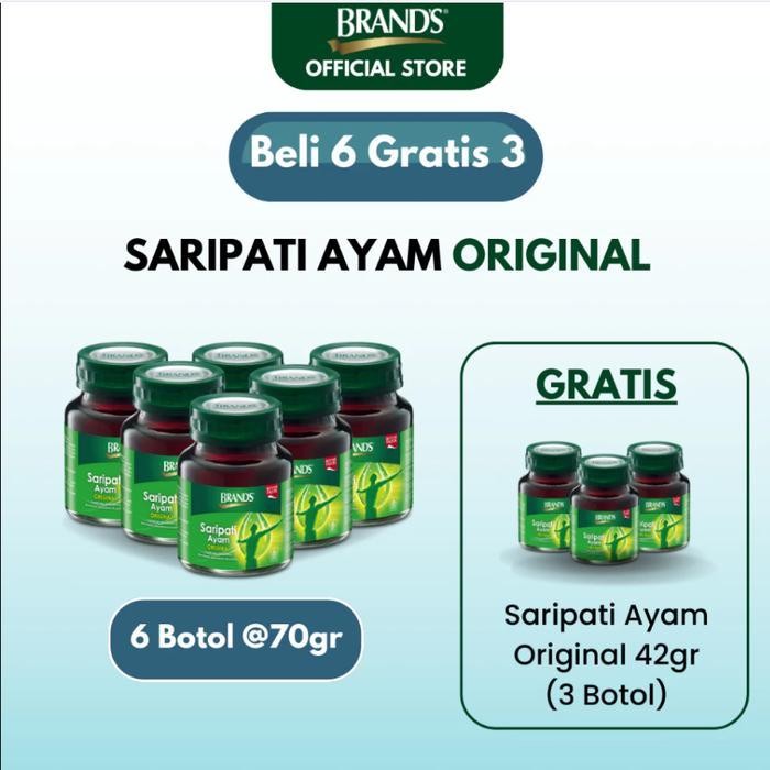 

B6G3F - Brand'S Essence Of Chicken Original 70Gr (9 Bottles) Original Dan Terpercaya