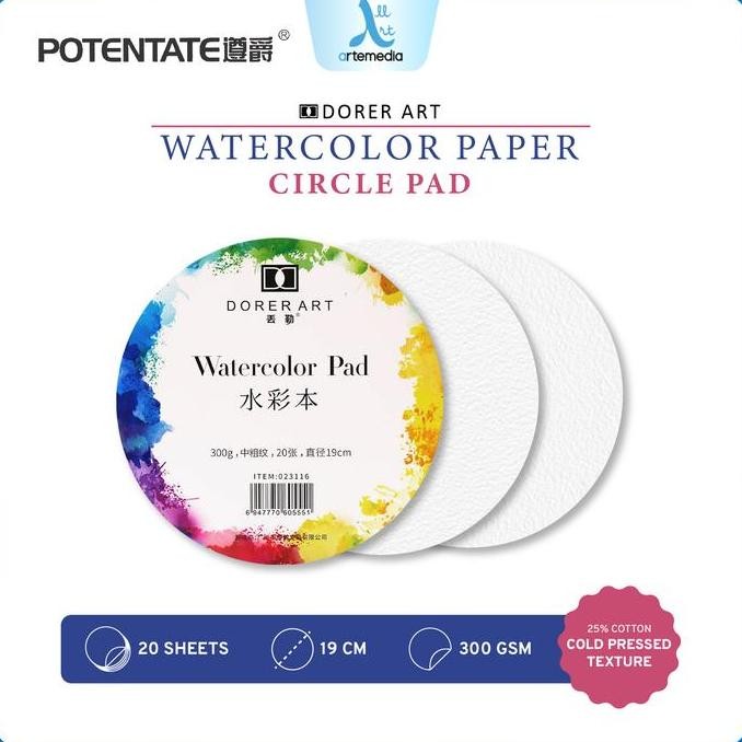 

Sale Potentate Dorer Art Watercolor Paper Circle Block Kertas Cat Air