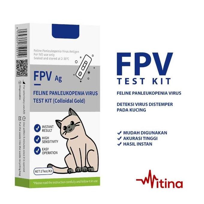 FPV Feline Panleukopenia Virus Test Kit Alat Uji Distemper Kucing AG