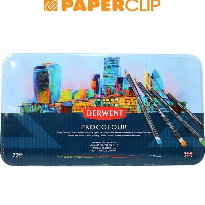 

TERLARIS - PENSIL WARNA DERWENT SET PROCOLOUR 72 TIN 2302508DW