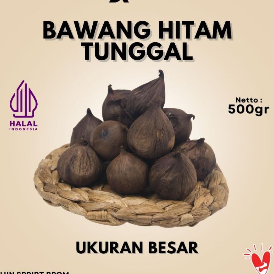 

Aksara Bla Garlic Gr Bawang Hitam Tunggal Lanang Size Besar