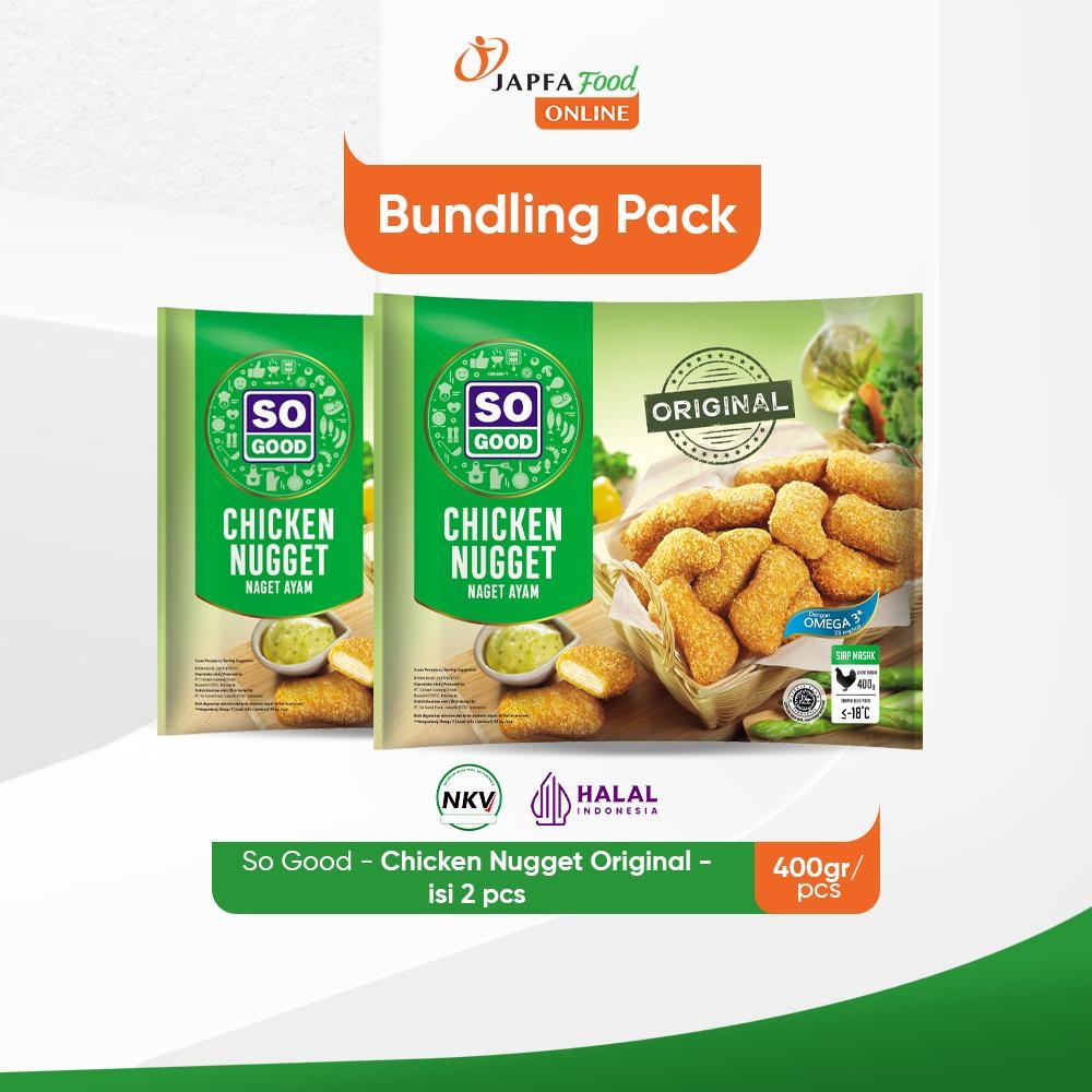 

So Good Chicken Nugget / Naget Ayam Original 400gr - Isi 2 pack