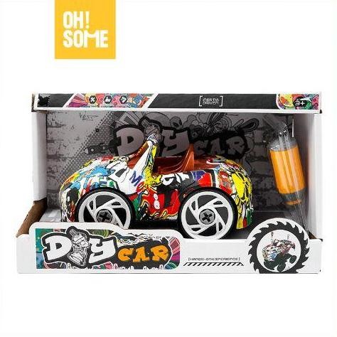 diskon mainan diy mobil graffiti yinhua ohsome - disassembly car toys edukasi anak