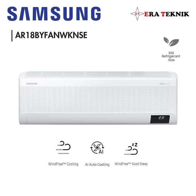 TERBARU - AC Split Wall Samsung 2PK Inverter Wind Free Lite AR18BYFANWKNSE