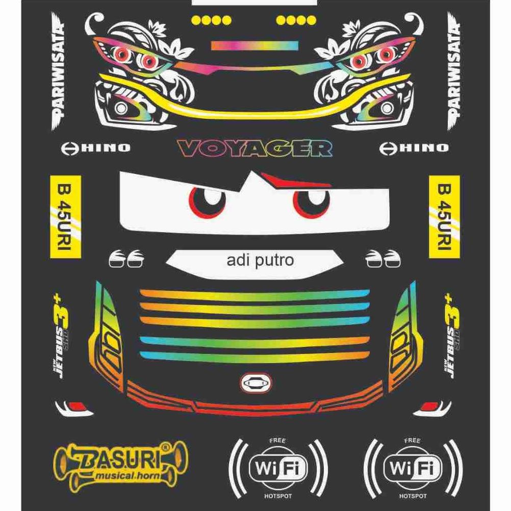 

D-54 Stiker Bus Stiker Lampu Miniatur Bus Jb3 Dan Jb5, Selendang Jb3, Selendang Jb5, Strobo Dan Mata