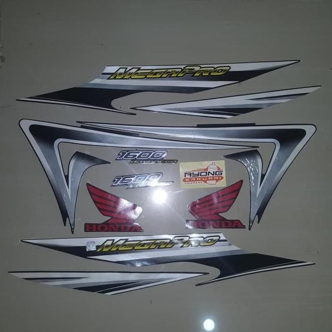 TERBARU STRIPING MEGAPRO PRIMUS 2006 HITAM (SILVER)