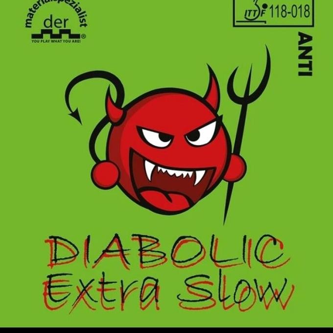 Ready Karet Bat Der Materialspezialist Diabolic Extra Slow Anti Spin 1.2 Mm