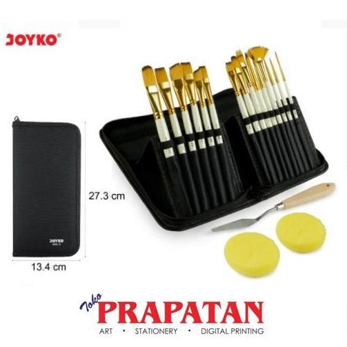 

TERMURAH - Joyko Art Brush Set BRS-12 / Kuas Lukis Joyko / Set Alat Lukis