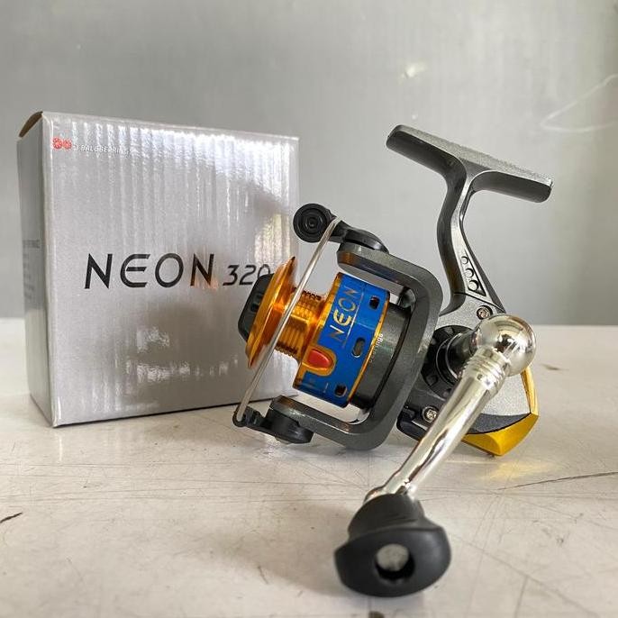 Reel Spinning Neon 320 Alumunium Spool Body Graphite Smooth Performance Long Cast Spool