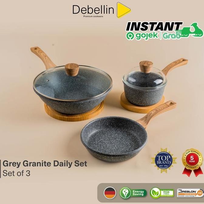 NEW Debellin Premium Cookware Set - Daily Cookware Granite Package