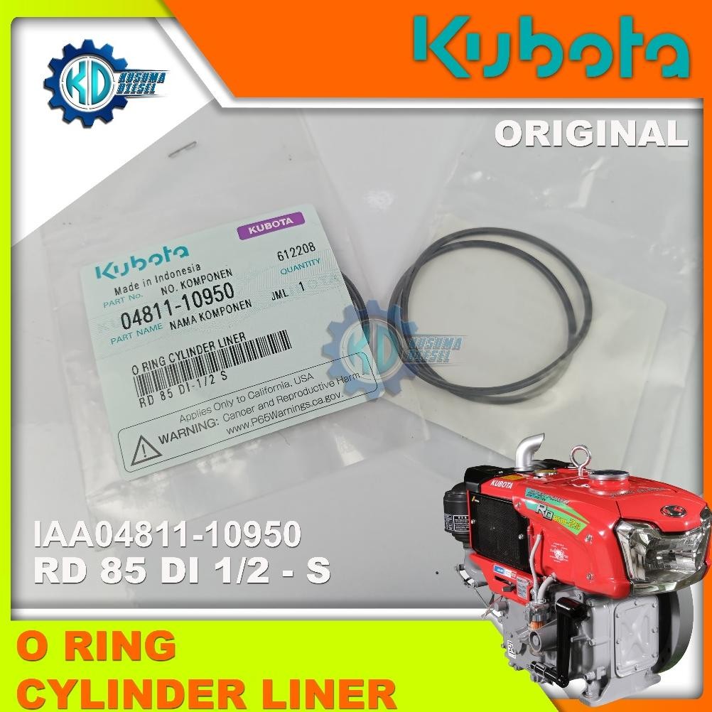 O RING, CYLINDER LINER RD 85 DI 1/2 - S - KARET BORING - BURING - BURENG - DIESEL KUBOTA - SPAREPART