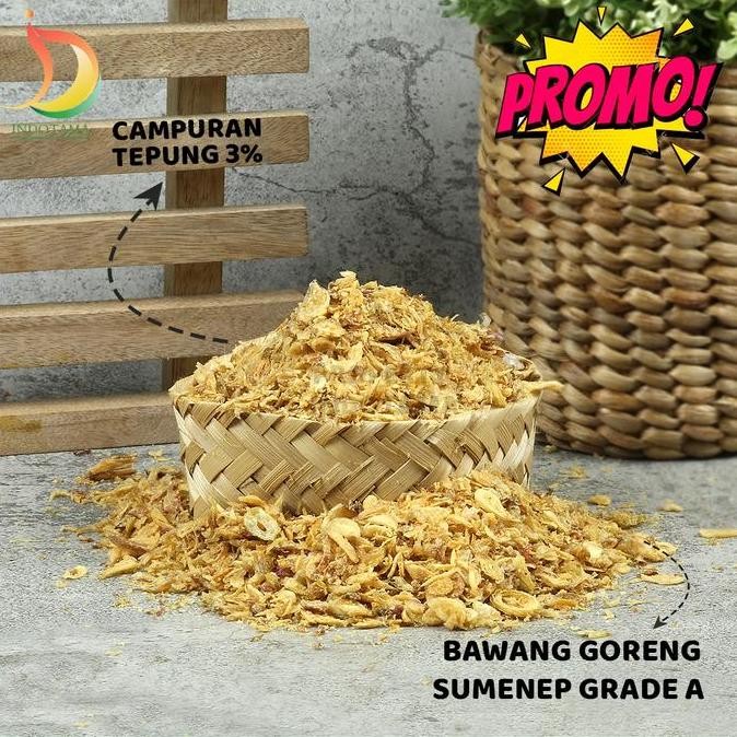 

Bawang Goreng Sumenep Grade A [ 1 Kg ] Asli Murah