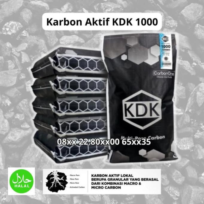 Karbon Aktif Kdk 800. Activated Carbon Iodine 800 Ecer 1 Kg Murah