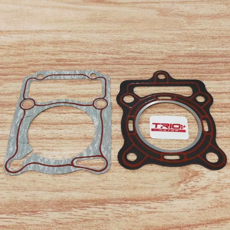 gasket topset asbes viar 150cc 200cc perpak paking top set - sedia onderdil motor roda tiga viar kai