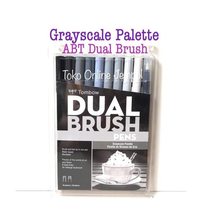 

Grayscale Palette ABT Dual Brush Tombow 56171 Spidol Marker greyscale grey set ATK0875TW