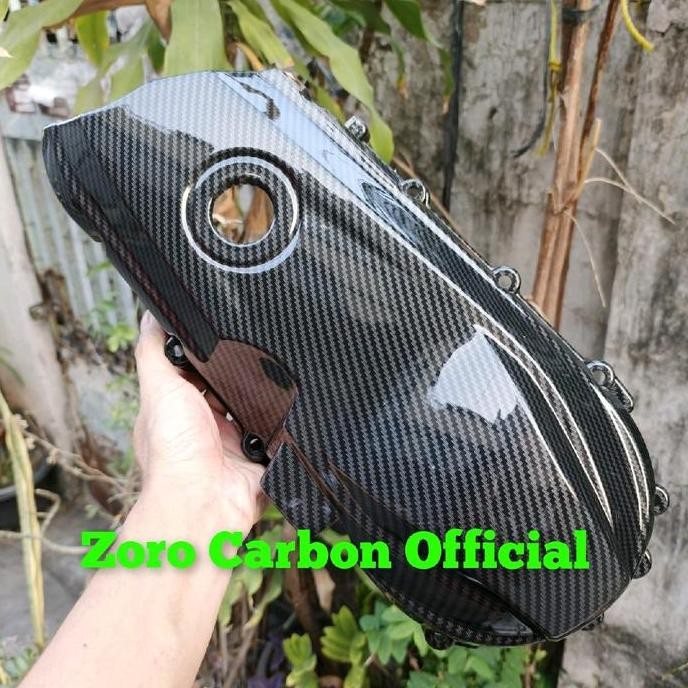 Cover Tutup Cvt Carbon Beat Lama / Beat Karbu / Beat Fi /Scoopy Lama Karbu /Scoopy Fi Zoro