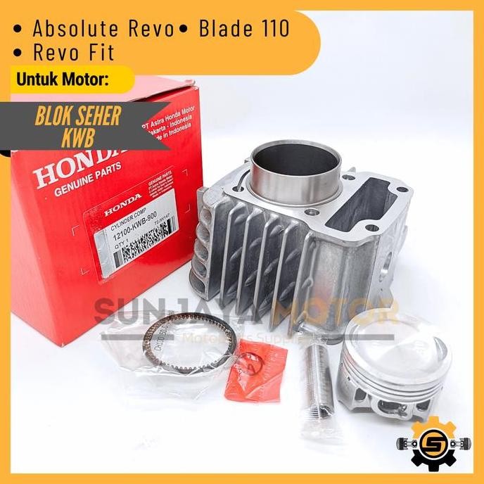 Block Boring Silinder Kualitas Original Honda Kwb Blok Seher Absolute Revo Blade 110 Revo Fit Ori Ah