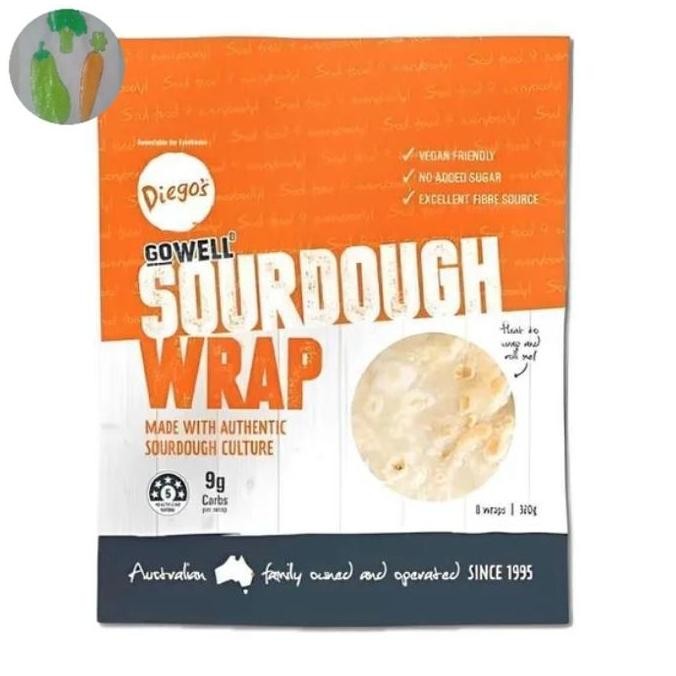 

Terlaris | Terbaru | Best Seller | Termurah Diego'S Gowell Sourdough Wrap [320 Gr] Original | High Quality | Berkualitas