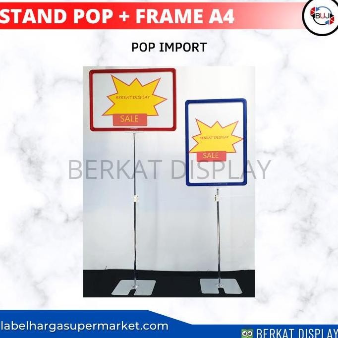 

New STANDING DISPLAY POP - STANDING DISPLAY POP FRAME A4 -TEMPAT PROMO HARGA