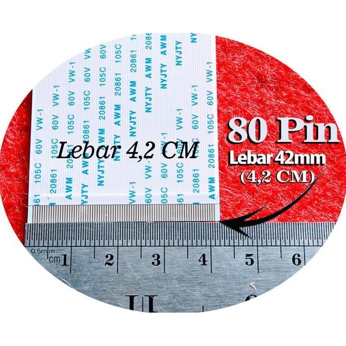 Compatible T-Con Flexible Cable 80 Pin AWM 20706 20861 20941 Samsung, LG, Huaxing, BOE murah