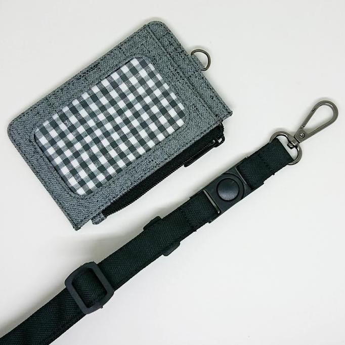 

New ID card holder / dompet id card & tali gantungan - misty