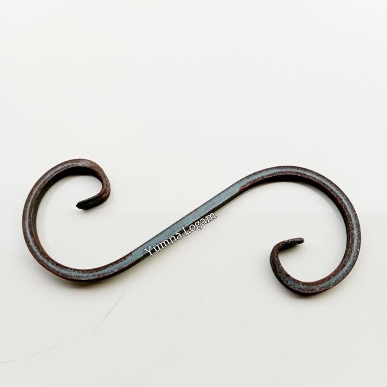 Promo Cod Leter S 30Cm Besi Tempa Nako Ornamen Aksesoris Pagar Besi Nako Virkan Besi Tempa Wrough Ir