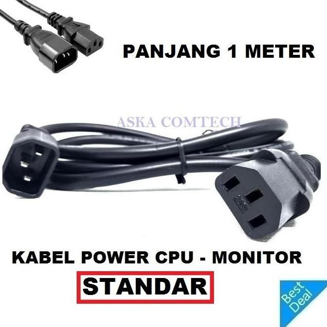 Kabel Power Cpu to monitor/Kabel power pc/Kabel power Cpu 1.5 meter murah