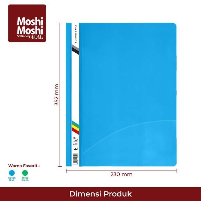 

New 12 PCS E-File Business Folio Pocket Transparant Color Plastik Map File dengan Kantung Penyimpan Kertas Dokumen Ukuran F4