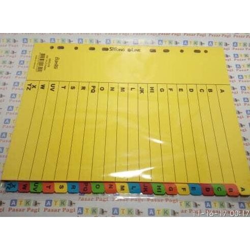

New pembatas kertas binder ordner A-Z index 6043 A4 Bantex