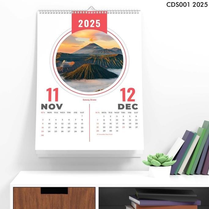 

New KALENDER DINDING Kalender A3 Flower CDS