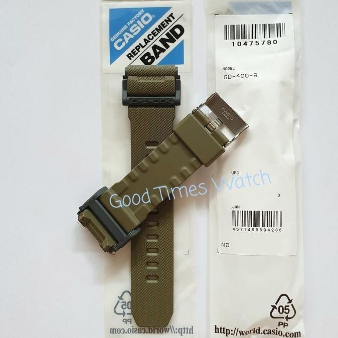 Baru STRAP G-SHOCK GD-400-9D GD 400 Casio Original