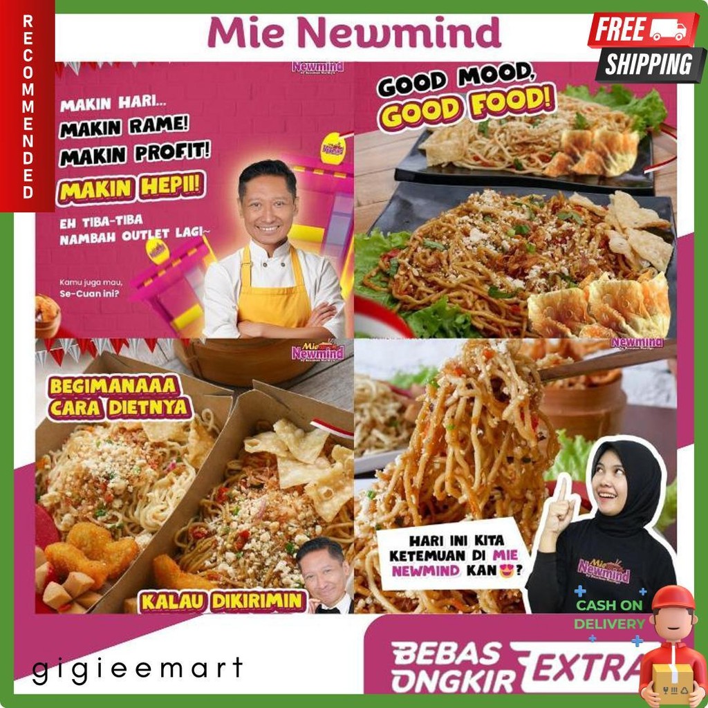 

Paket Bahan Baku Mie Newmind 20 Porsi Ala Mie Gacoan | Wizzmie | Mie Kober Terlaris! Produk Ini Banyak Dicari