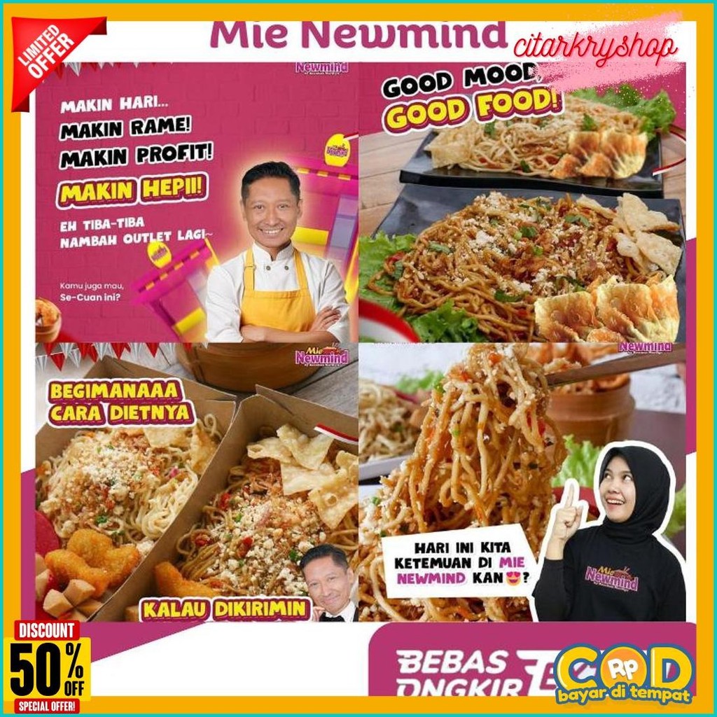 

Paket Bahan Baku Mie Newmind 20 Porsi Ala Mie Gacoan | Wizzmie | Mie Kober Diskon