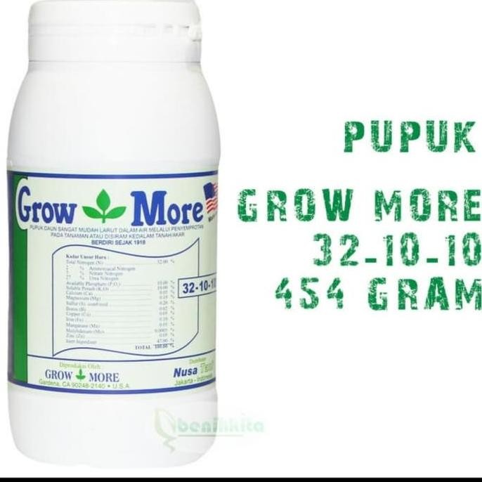 TERMURAH - PUPUK KHUSUS TANAMAN DAUN, GROWMORE 2 0 0 44 GR, ASLI PATEN