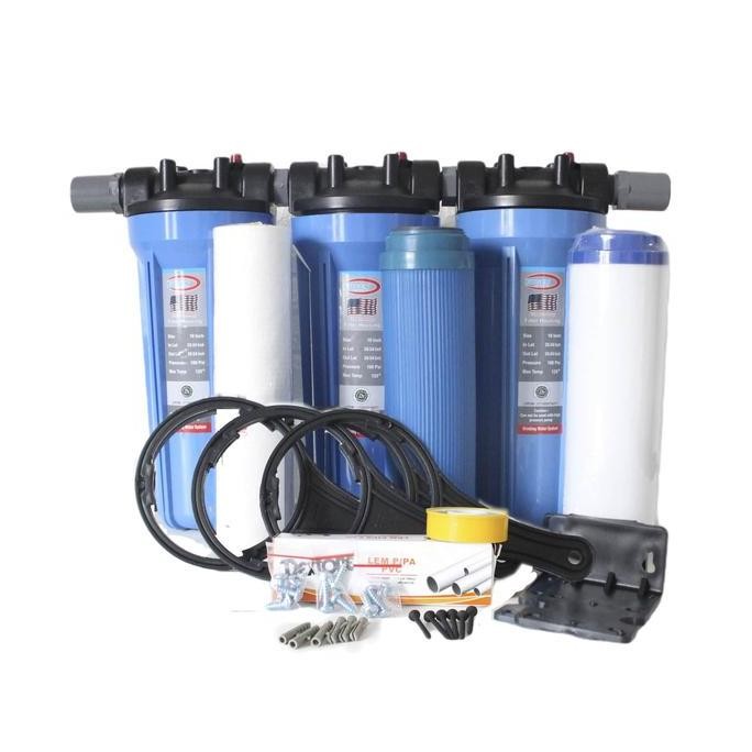 Paket Filter Air Sumur Bor / Filter Air Toren / Filter Air Kuning Berbesi
